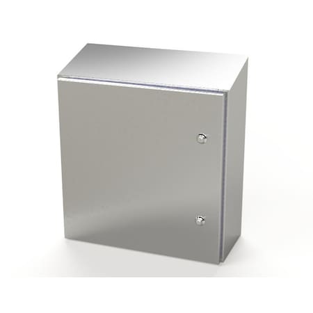 Saginaw Control & Engineering 1/4 Turn Latch Electrical Enclosures, 20 in H, 8 in D, 20 in W, NEMA 3R, 4, 4X, 12, 13 SCE-20K2008SSST